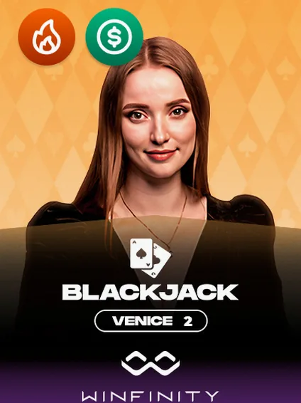 Venice Blackjack 2 live table by Winfinity — Voodoo Casino